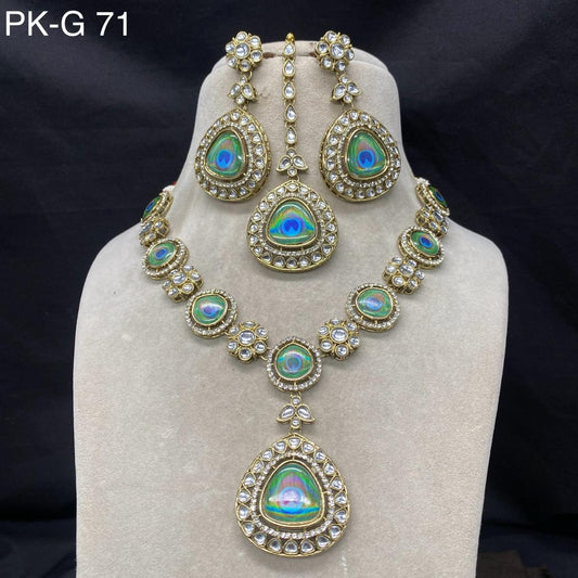 Veshakart Handcrafted Kundan Necklace Set