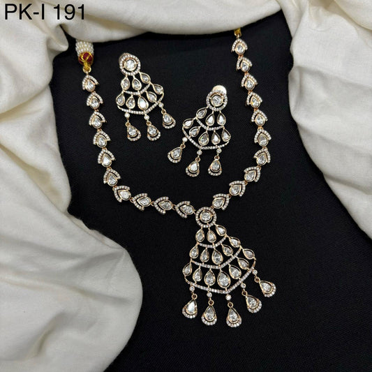 Veshakart Premium Handcrafted Kundan Necklace Set