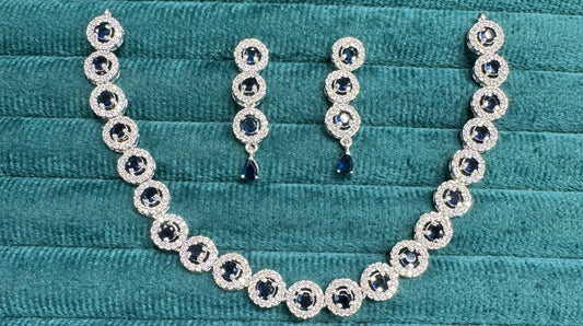 Trendy Premium Handcrafted AD Necklace Set