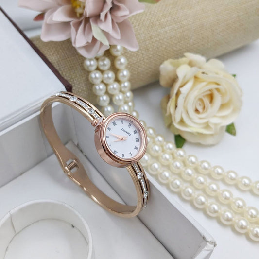 Luxurious Designer CZ AMERICAN DIAMOND Women Watch