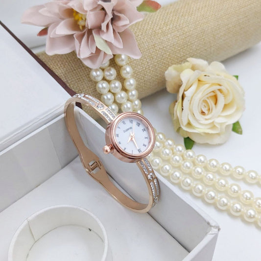 Luxurious Designer CZ AMERICAN DIAMOND Women Watch