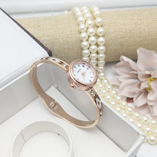 Luxurious Designer CZ AMERICAN DIAMOND Women Watch