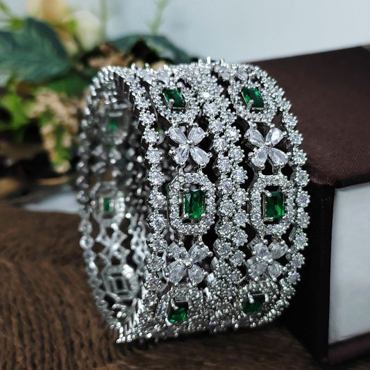 Trendy Premium Handcrafted AD Bangles Set - Celebrity Style