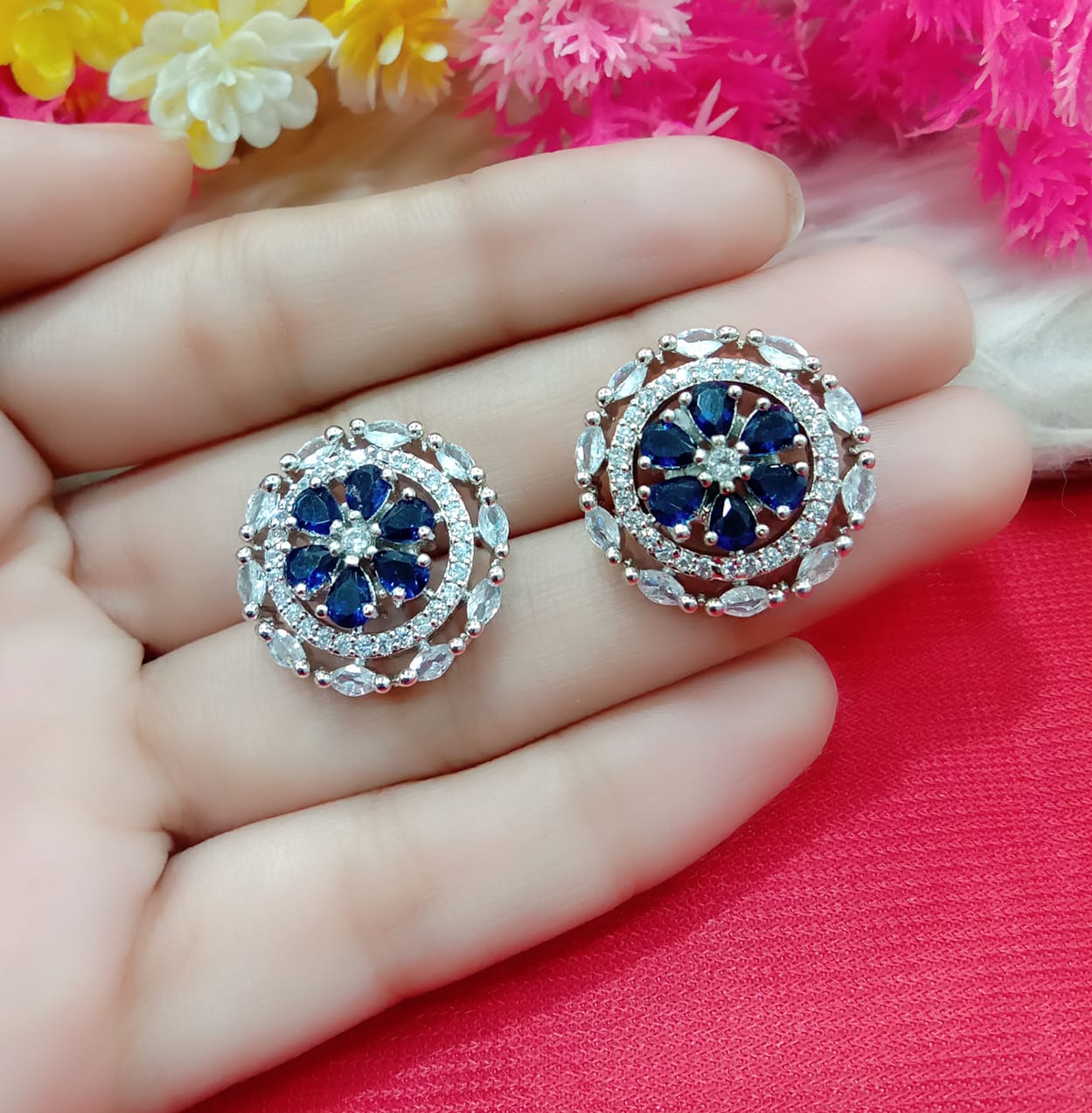 Premium American Diamond Handcrafted Earrings