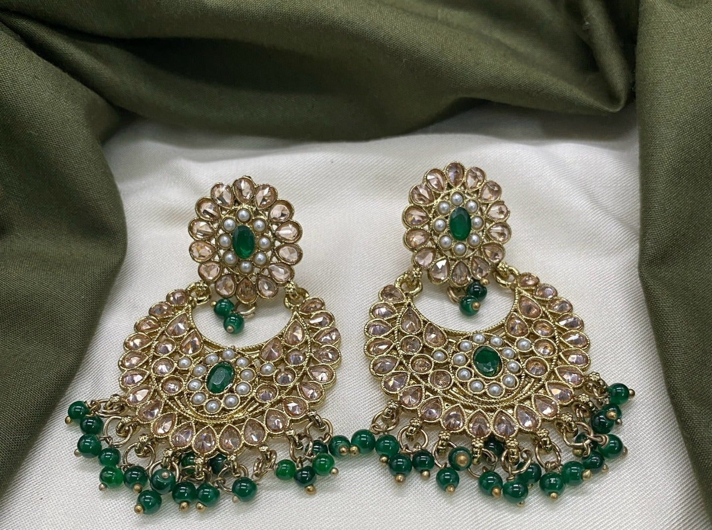 Veshakart Premium HandCrafted Kundan Earrings