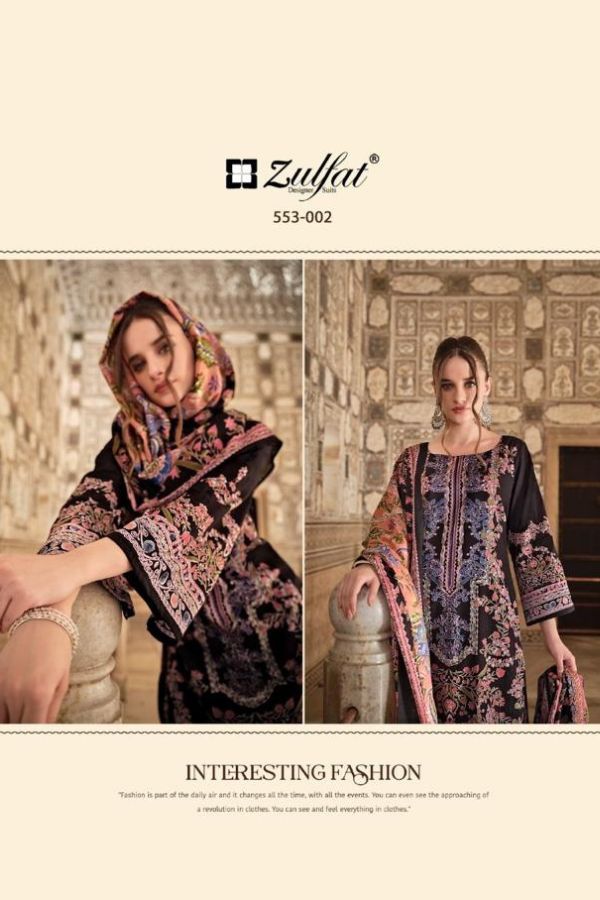 Zulfat Designer Studio Gulrez Cotton Suits Sets