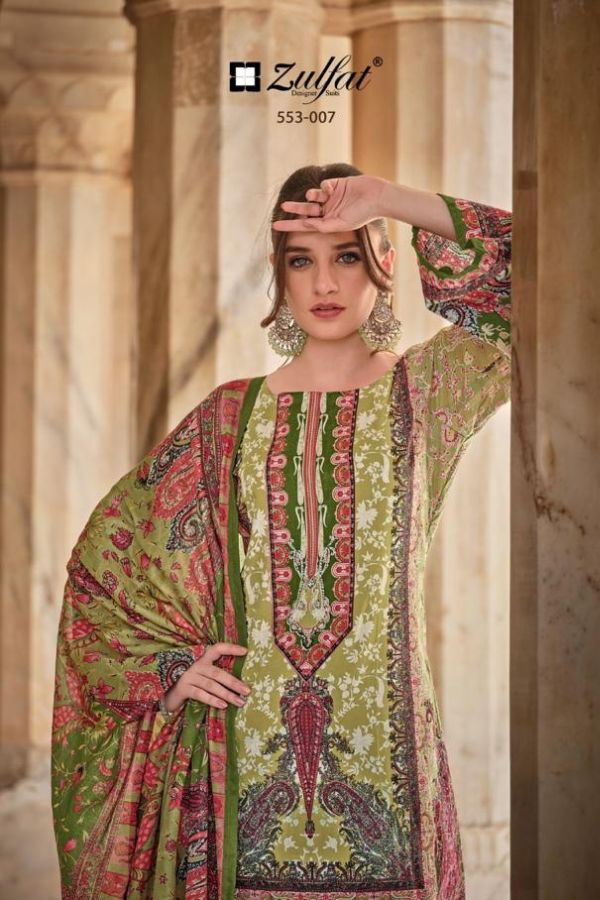 Zulfat Designer Studio Gulrez Cotton Suits Sets