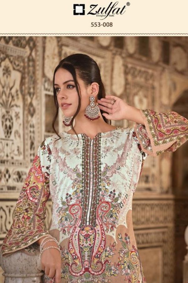 Zulfat Designer Studio Gulrez Cotton Suits Sets