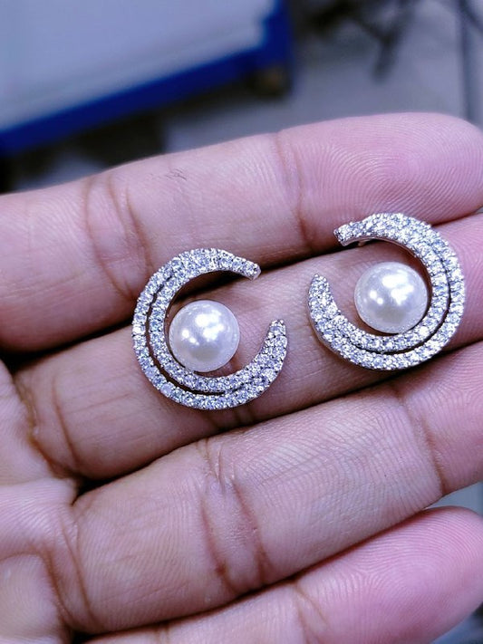 Veshakart Handcrafted Premium American Diamond Earrings