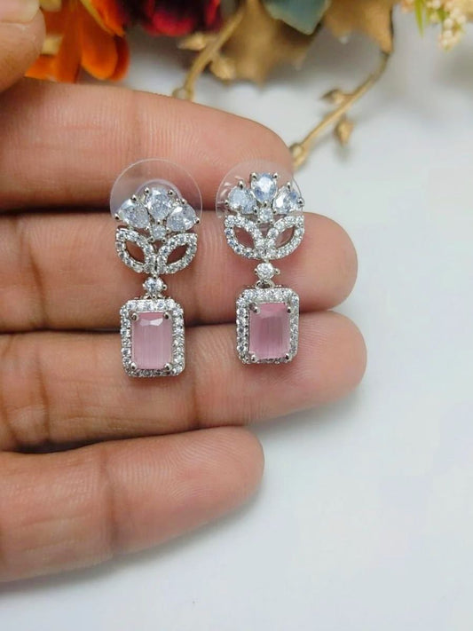 Veshakart Handcrafted Premium American Diamond Earrings