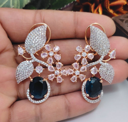 Veshakart Handcrafted Premium American Diamond Earrings