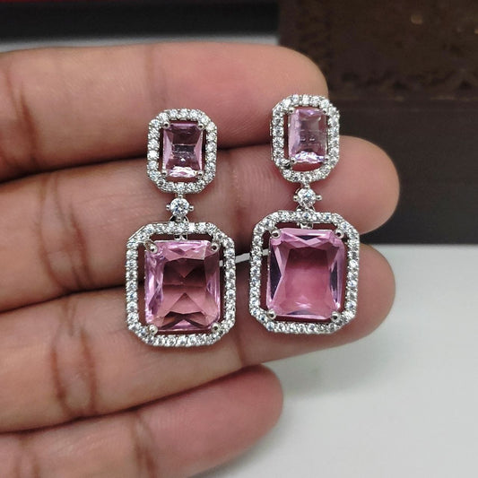 Veshakart Handcrafted Premium American Diamond Earrings