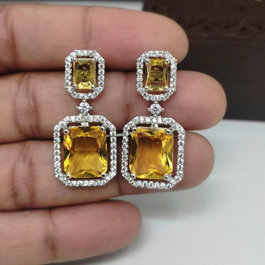 Veshakart Handcrafted Premium American Diamond Earrings