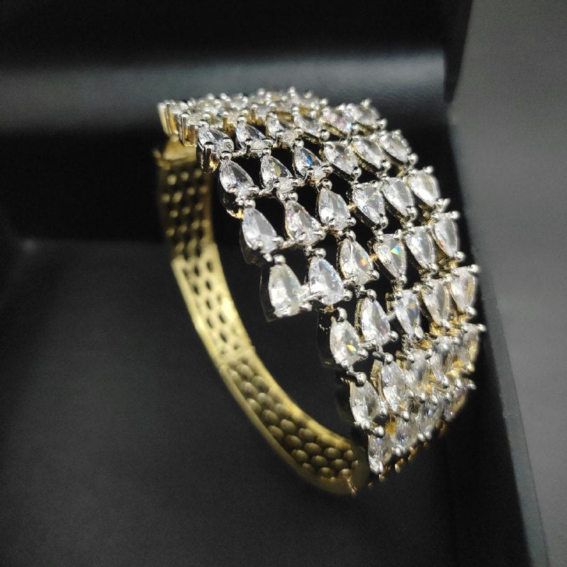 Premium quality CZ openable kada bracelet