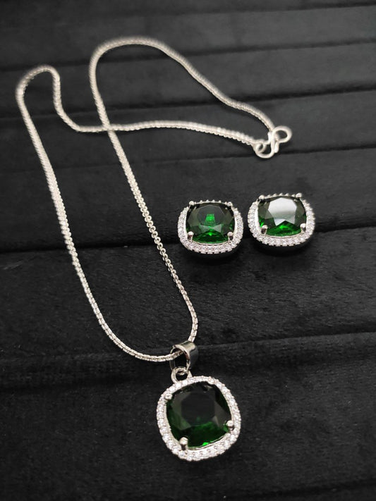 Premium quality CZ Pendant set