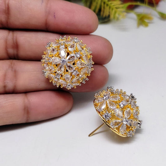 Veshakart Handcrafted Premium American Diamond Studs