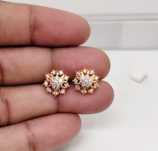 Premium quality anti tarnish cz studs