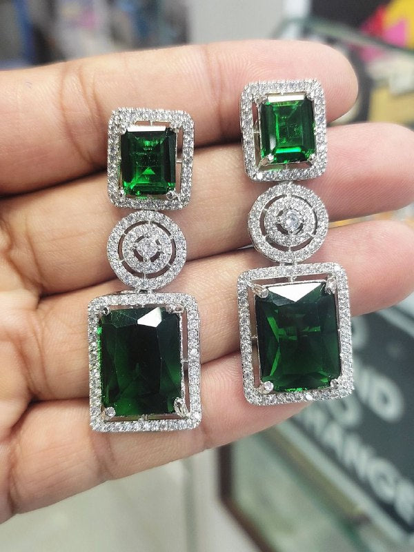 Premium American Diamond Handcrafted Earrings