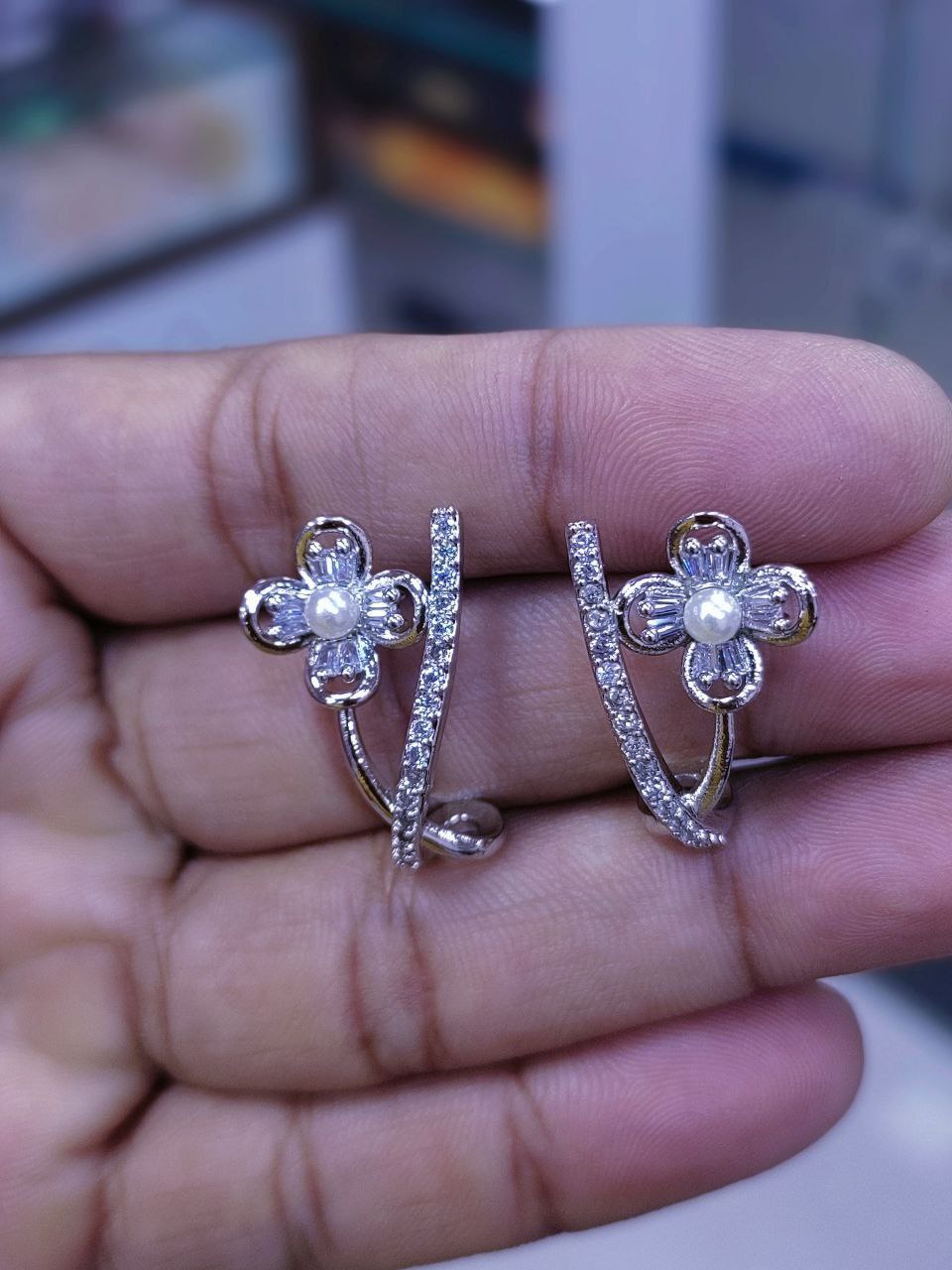 Premium American Diamond Handcrafted Earrings