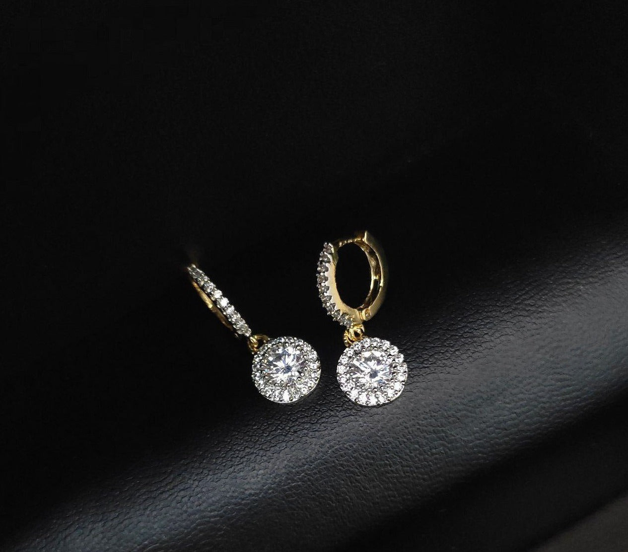 Veshakart Premium American Diamond Handcrafted Earrings