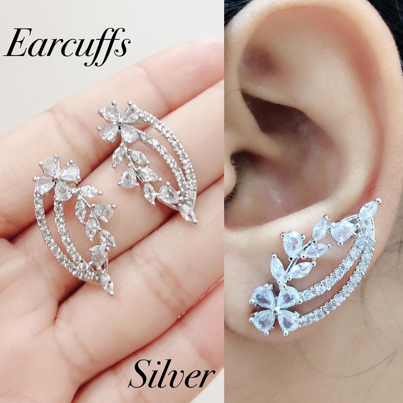 Veshakart Premium American Diamond Earcuff